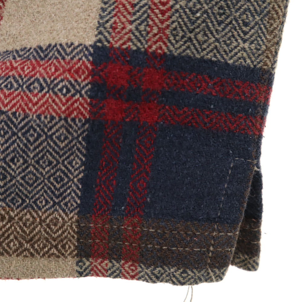 FILA フィラ オールド チェック柄 長袖 ネルシャツ L ベージュ 他 メンズ