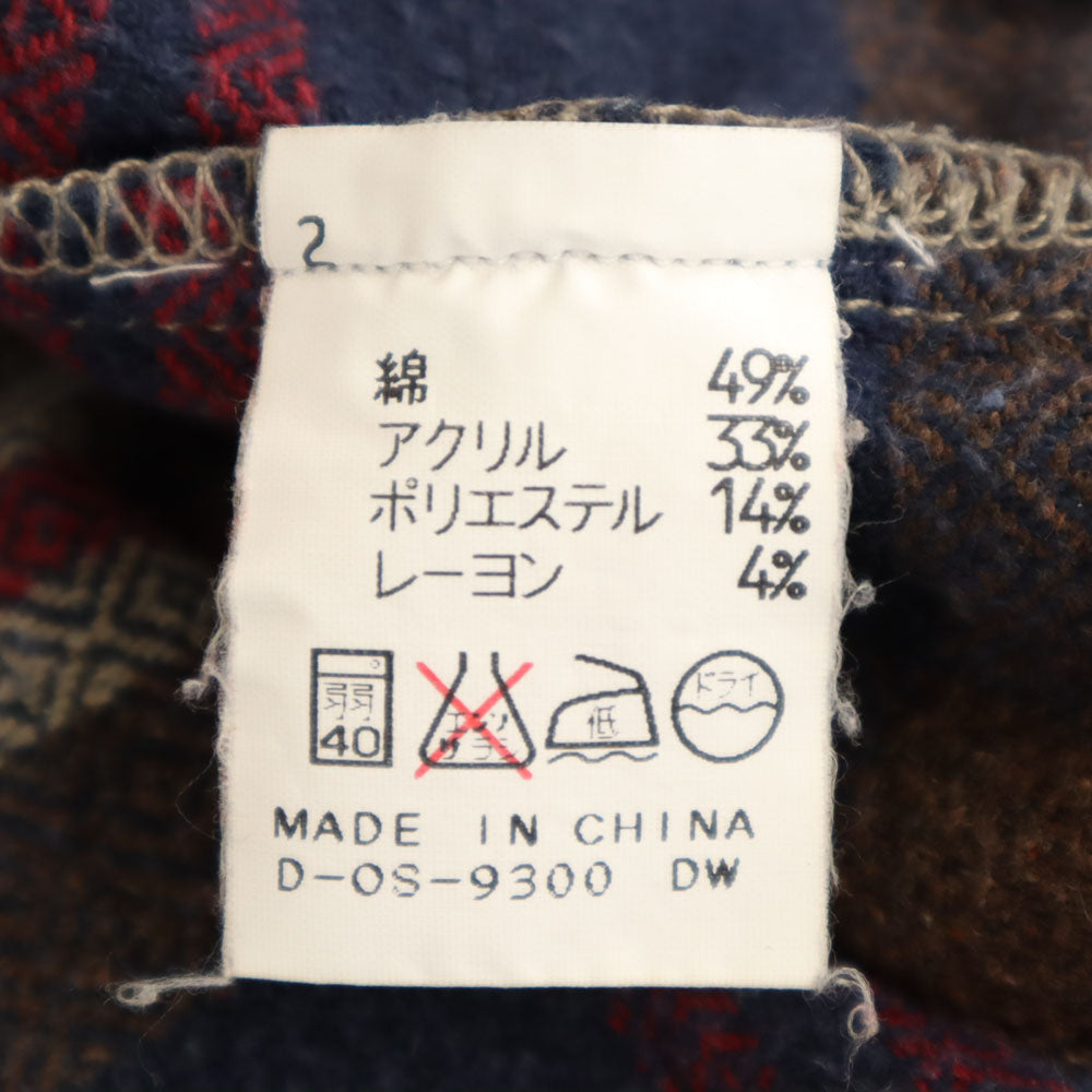 FILA フィラ オールド チェック柄 長袖 ネルシャツ L ベージュ 他 メンズ