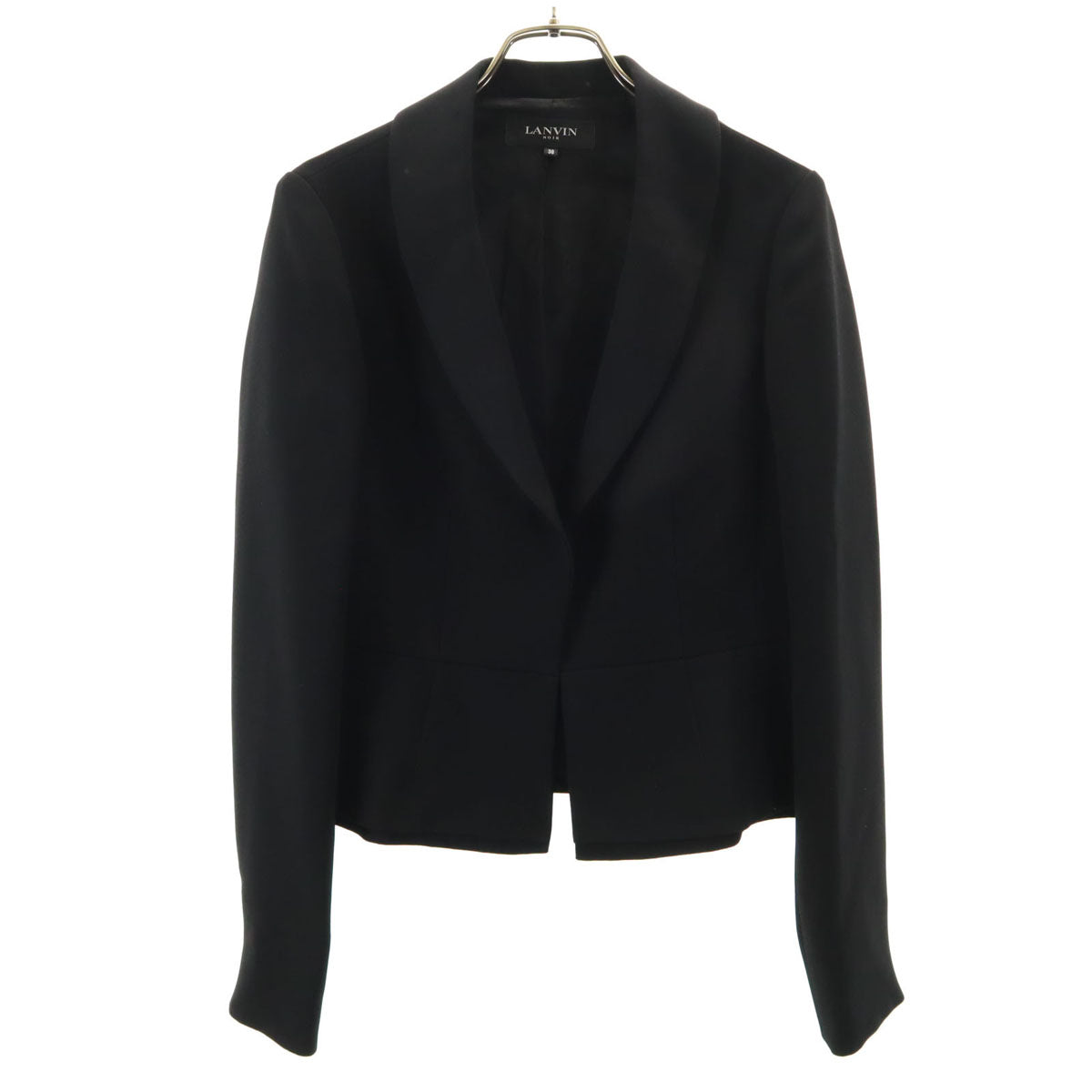 LANVIN ランバン ジャケット 38 黒 レディース