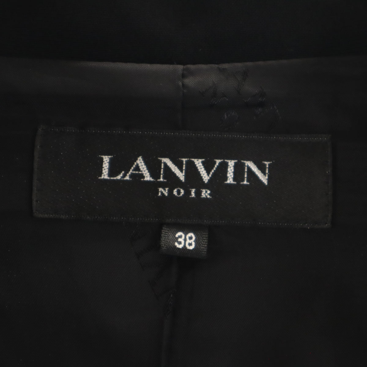 LANVIN ランバン ジャケット 38 黒 レディース