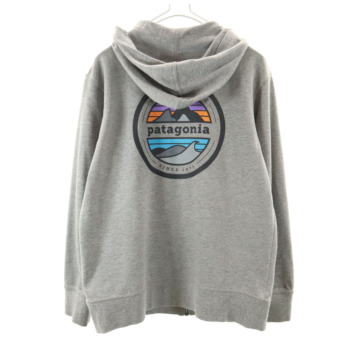 patagonia パタゴニア スウェット ジップパーカー M グレー 63000SP14 キッズ