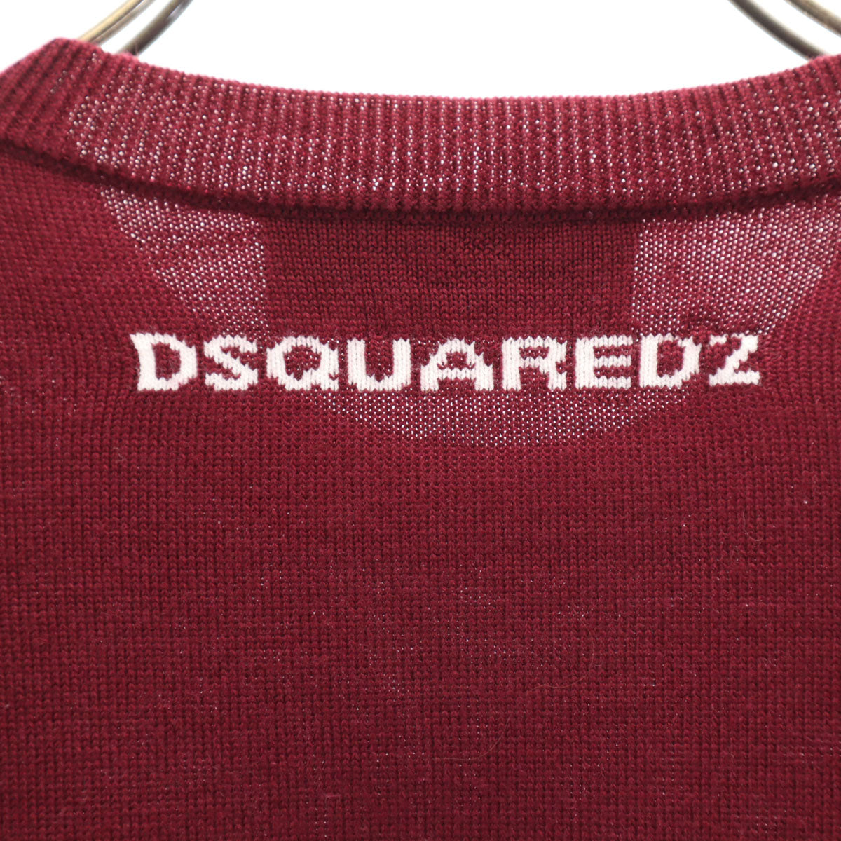 DSQUARED2 ディースクエアード ウールブレンド 長袖 セーター XS ボルドー メンズ