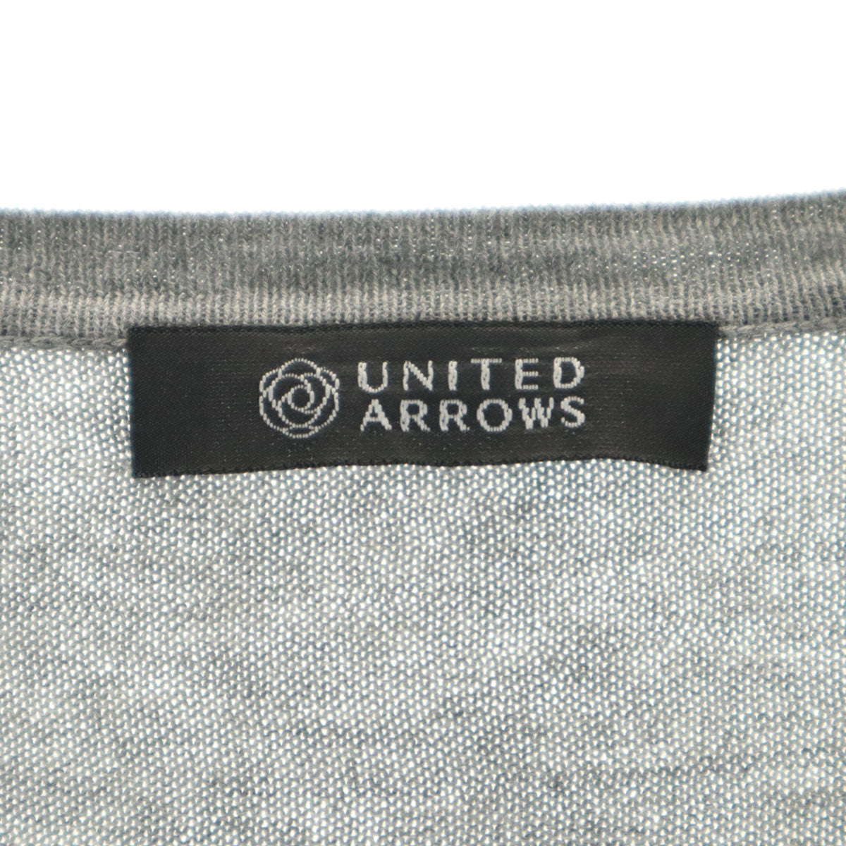 UNITED ARROWS ユナイテッドアローズ 長袖 Vネック コットン セーター M グレー系 ニット メンズ