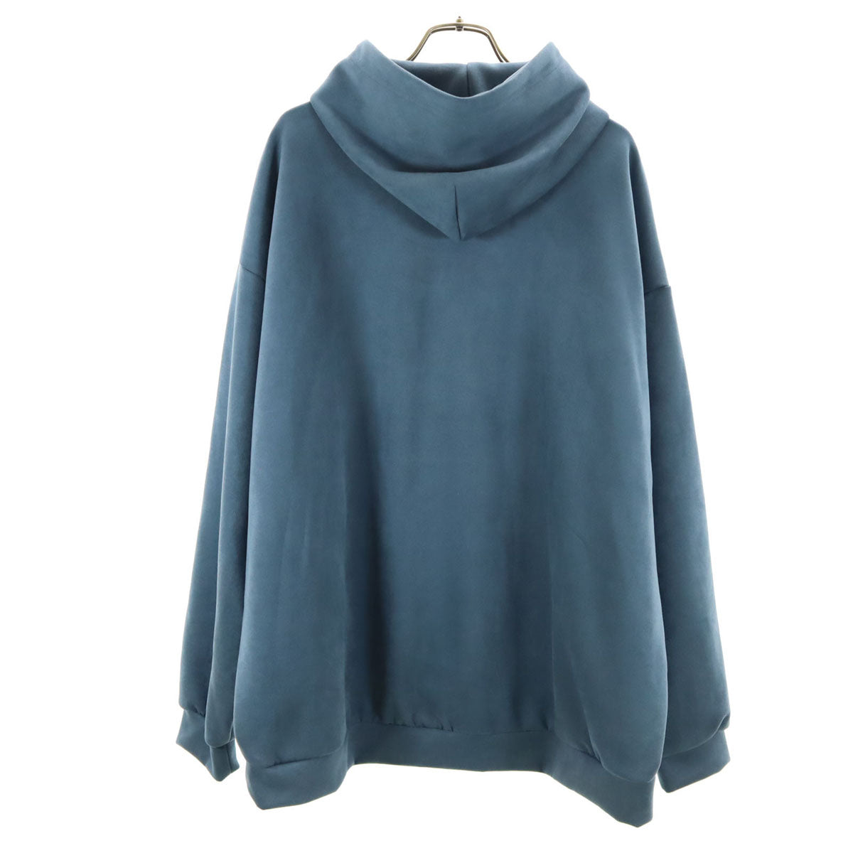 SLICK スリック 長袖 フェイクスエード パーカー 2 ブルーグレー メンズ