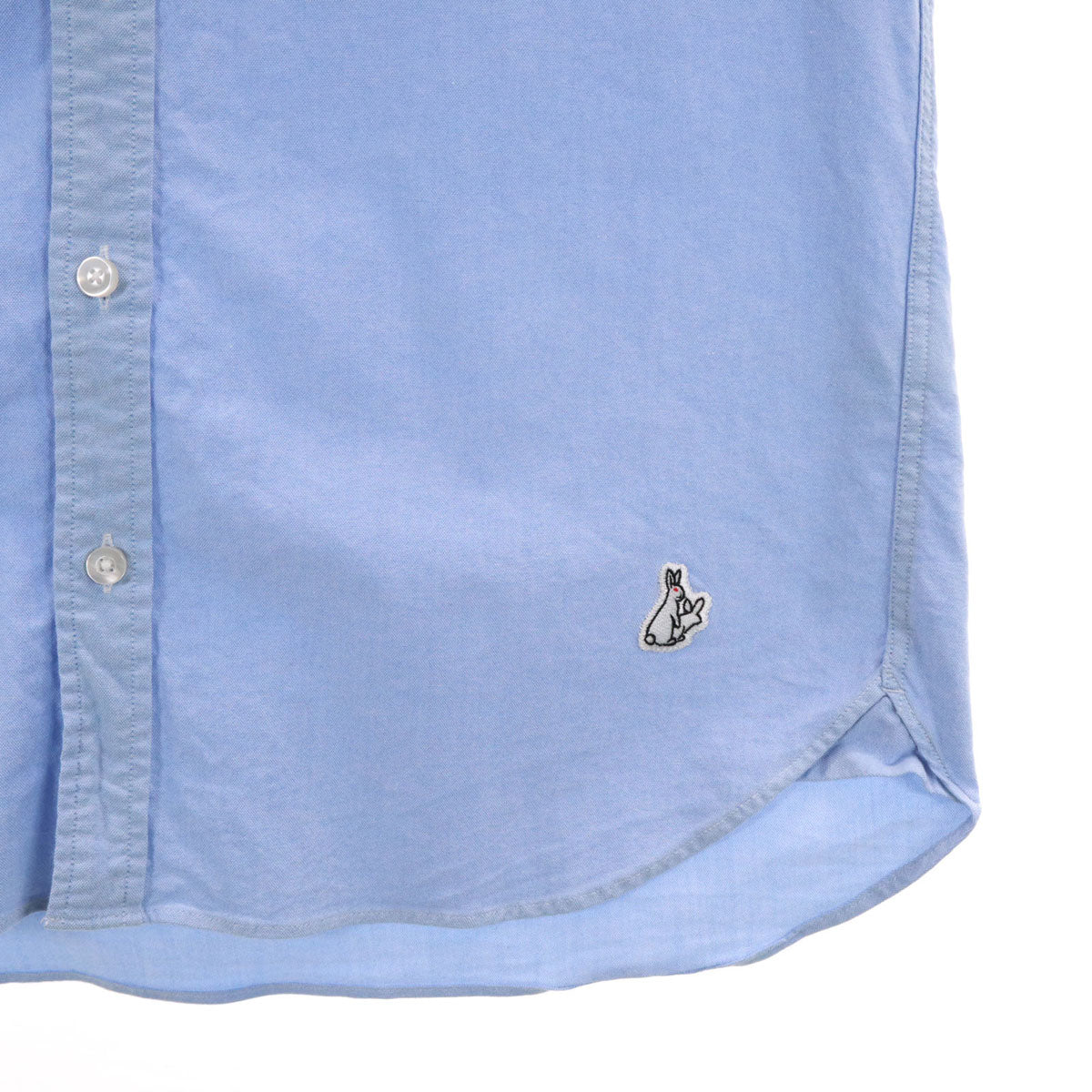 FR2 エフアールツー 長袖 オックスフォード ボタンダウンシャツ S パープルブルー メンズ