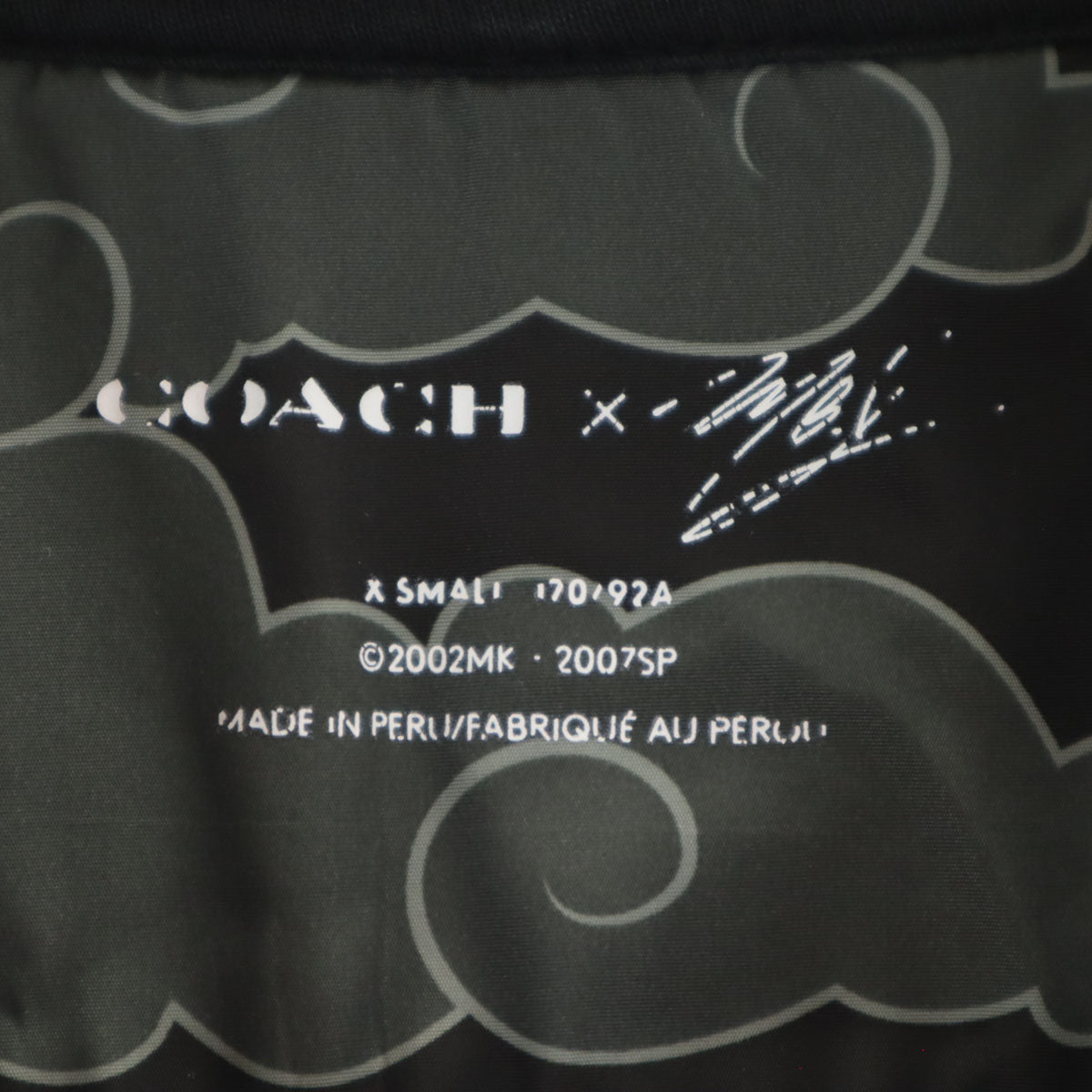 COACH コーチ NARUTO ナルト コラボ 長袖 スウェットパーカー XS ブラック 6198 メンズ