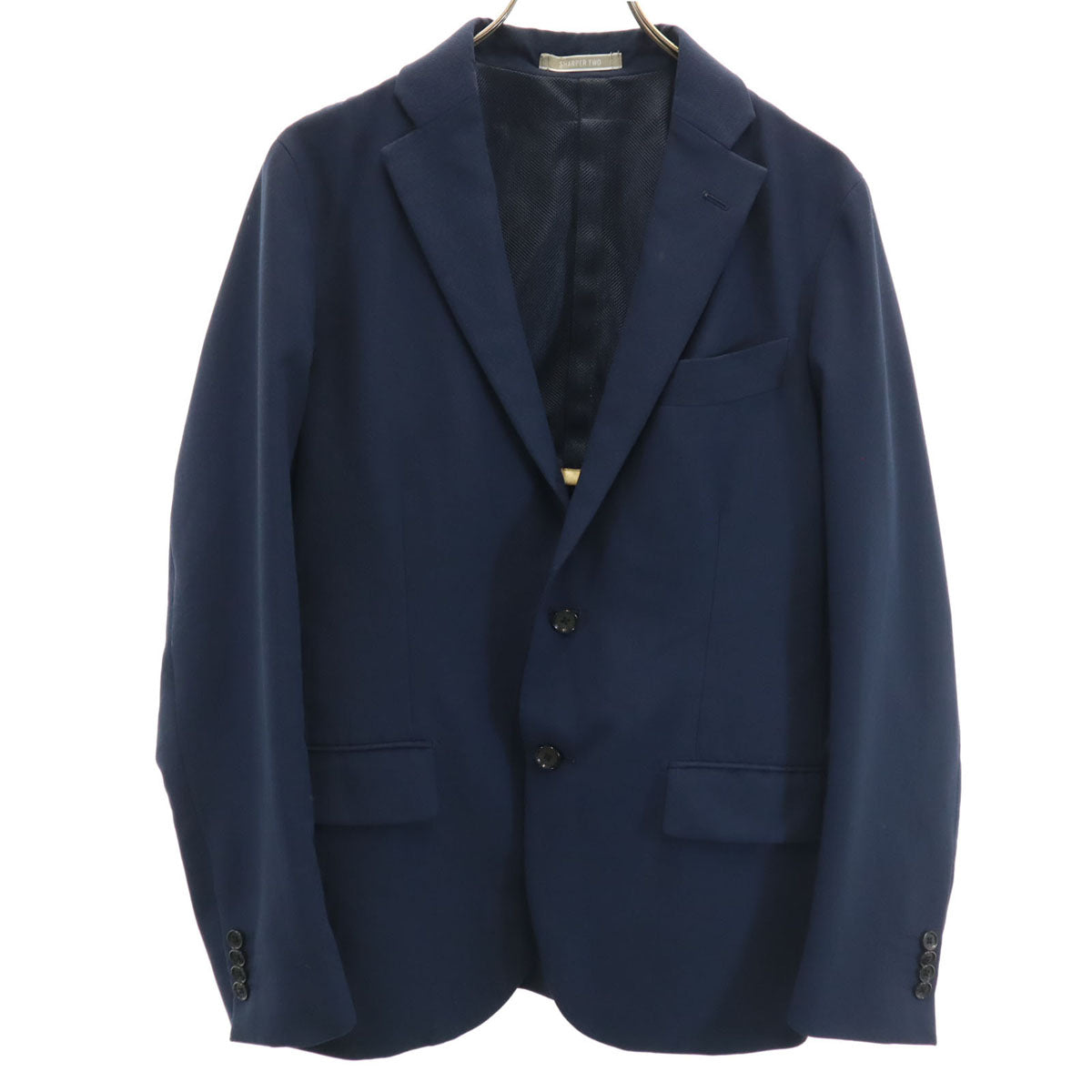 nano universe ナノユニバース コードレン 吸水速乾 テーラードジャケット 48 ネイビー ブレザー メンズ