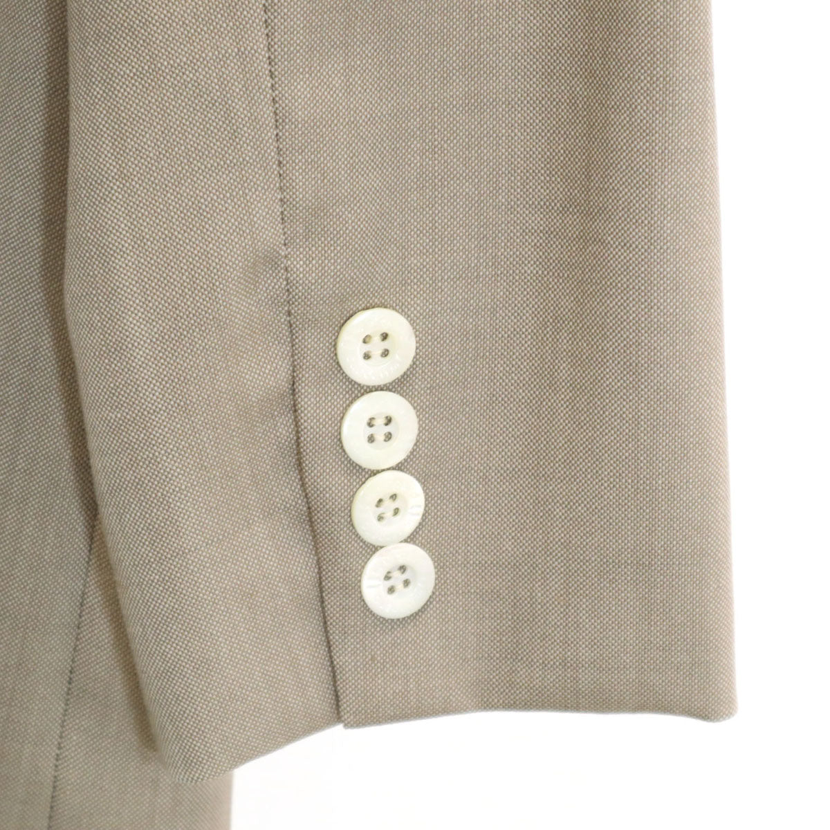 U by ungaro ユーバイウンガロ 日本製 シルクブレンド テーラードジャケット 40 グレージュ レディース