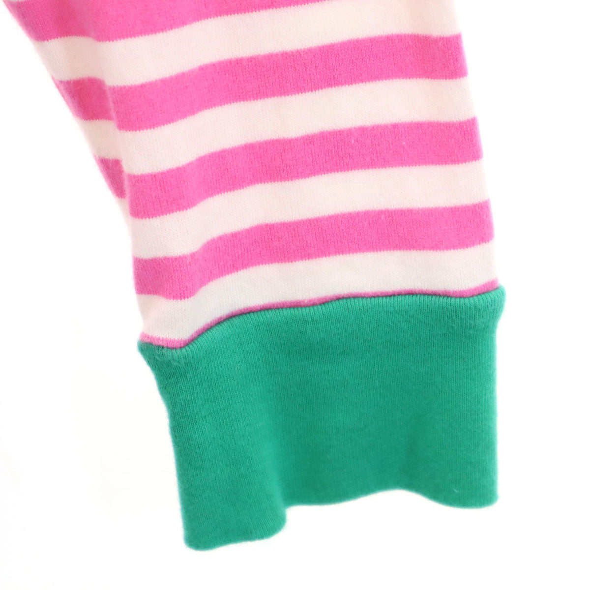 DIARIES ダイアリーズ 日本製 ボーダー柄 7分袖 Tシャツ ピンク レディース