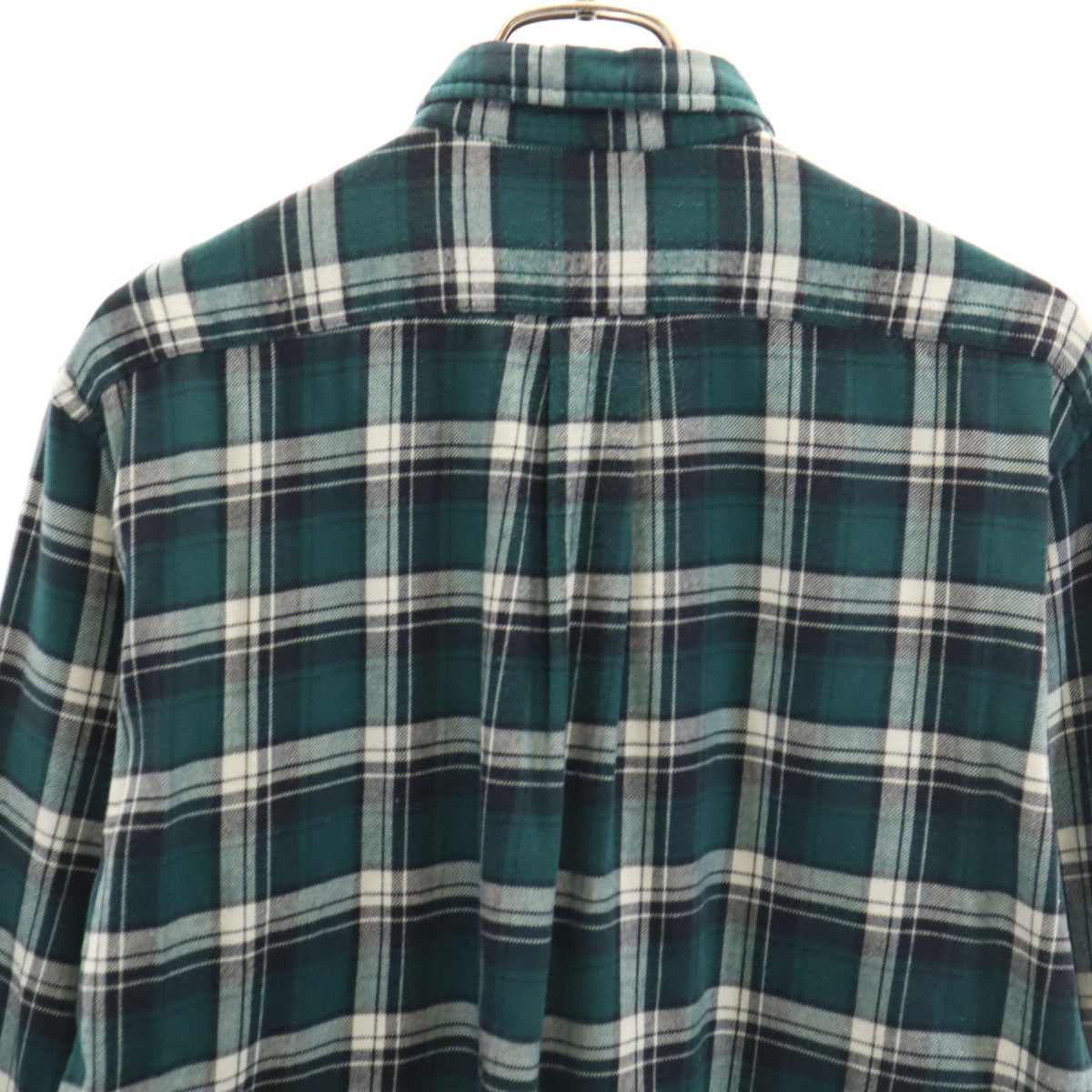 POLO SPORT RALPH LAUREN ポロスポーツラルフローレン チェック柄 長袖 コットンネル ボタンダウンシャツ 170 深緑 キッズ