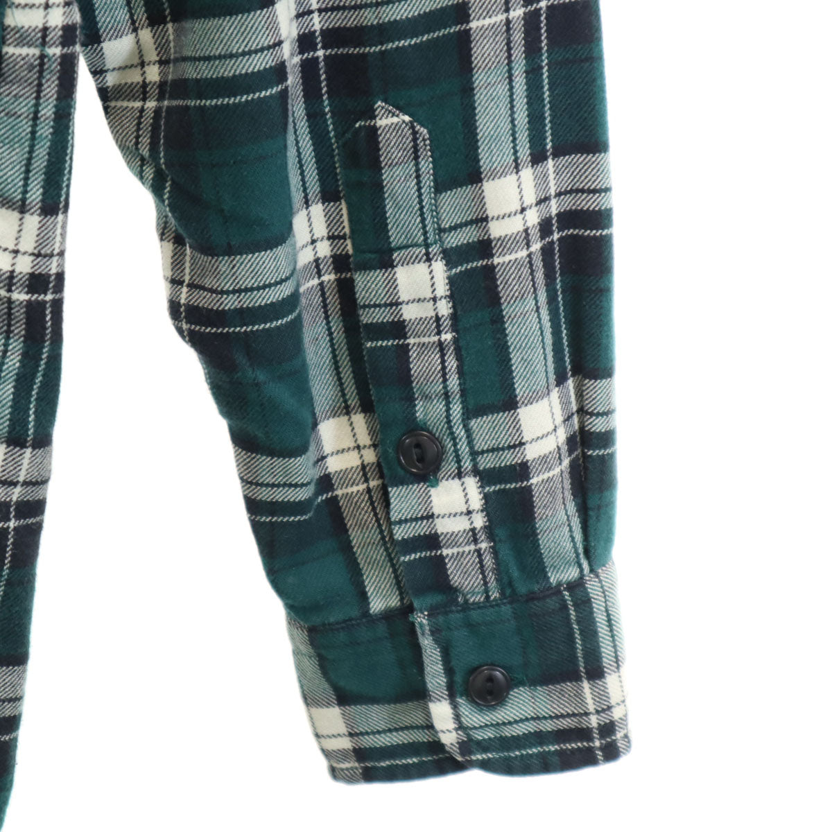 POLO SPORT RALPH LAUREN ポロスポーツラルフローレン チェック柄 長袖 コットンネル ボタンダウンシャツ 170 深緑 キッズ