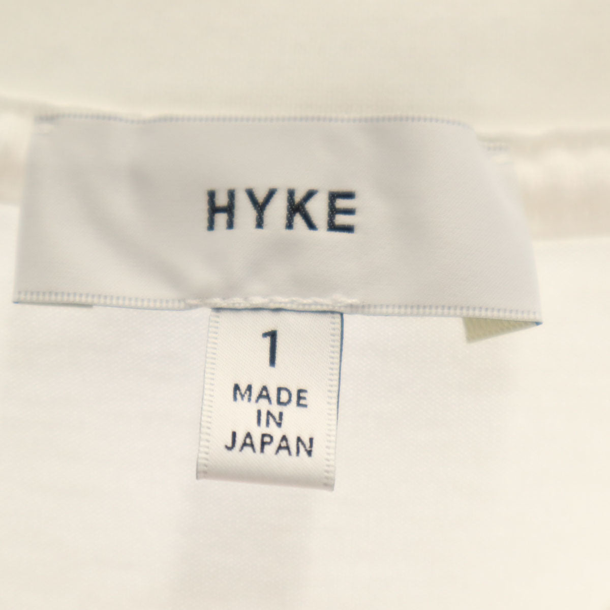 HYKE ハイク 日本製 長袖 Tシャツ 1 ホワイト ロンT メンズ