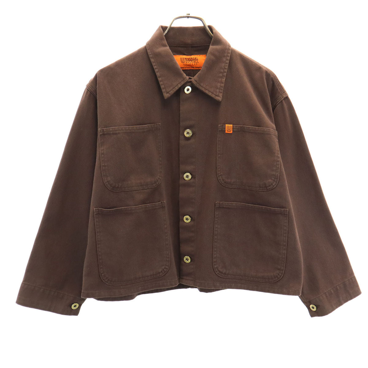 UNIVERSAL OVERALL ユニバーサルオーバーオール ワークジャケット F ブラウン カバーオール レディース