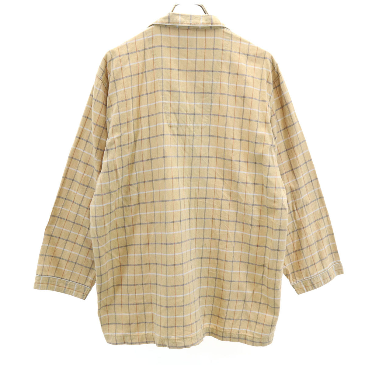 LANVIN ランバン 90s オールド チェック柄 ルームウェア L ベージュ パジャマ メンズ