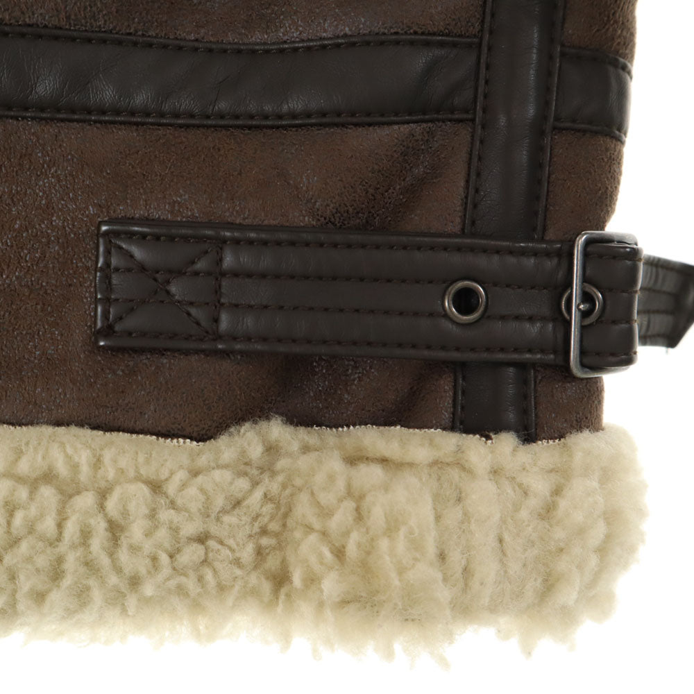 ALPHA INDUSTRIES INC アルファインダストリーズ B-3 フェイク ムートンジャケット S ブラウン ボマー フライト レディース