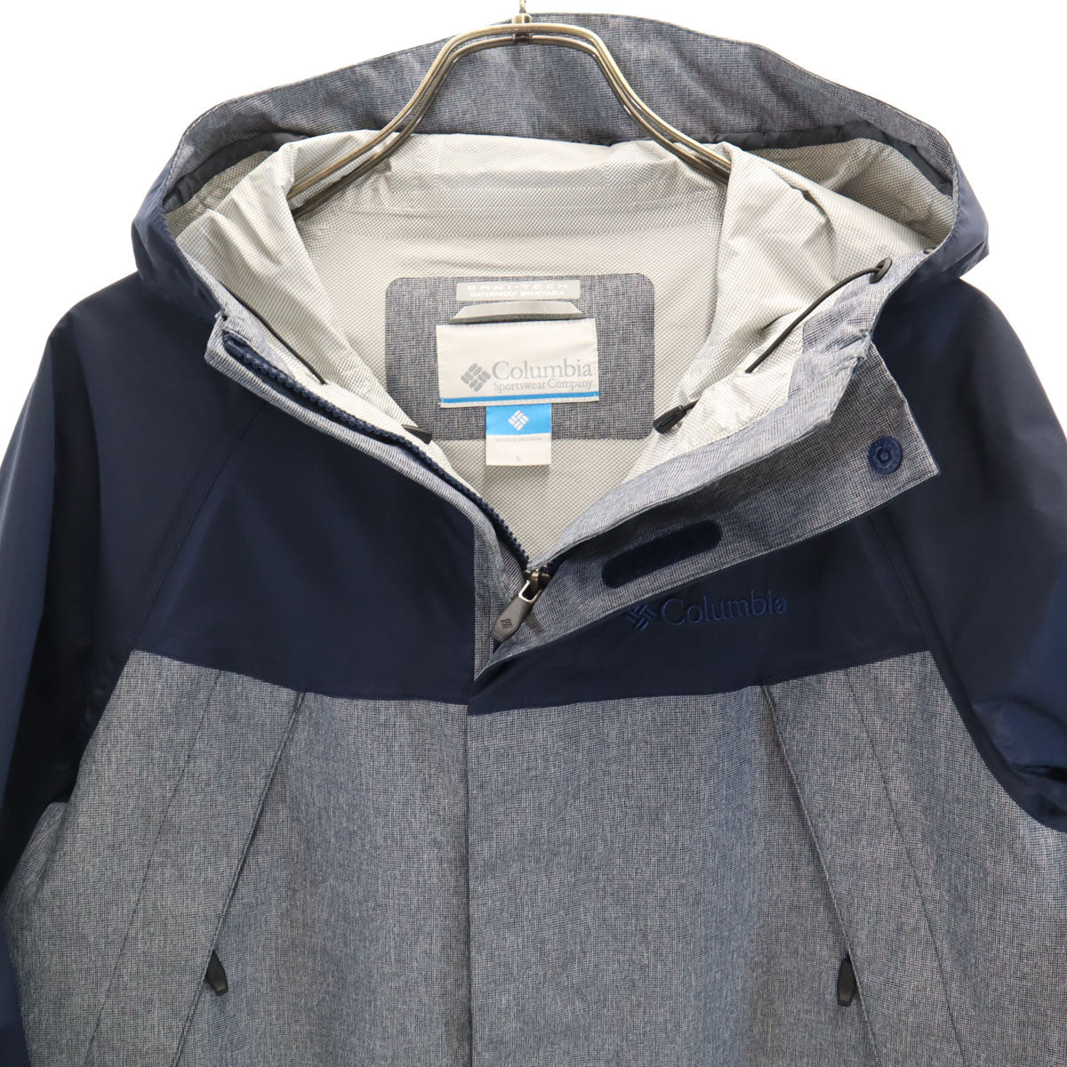 Columbia コロンビア ワバシュ ジャケット S ネイビー アウトドア OMNI-TECH メンズ