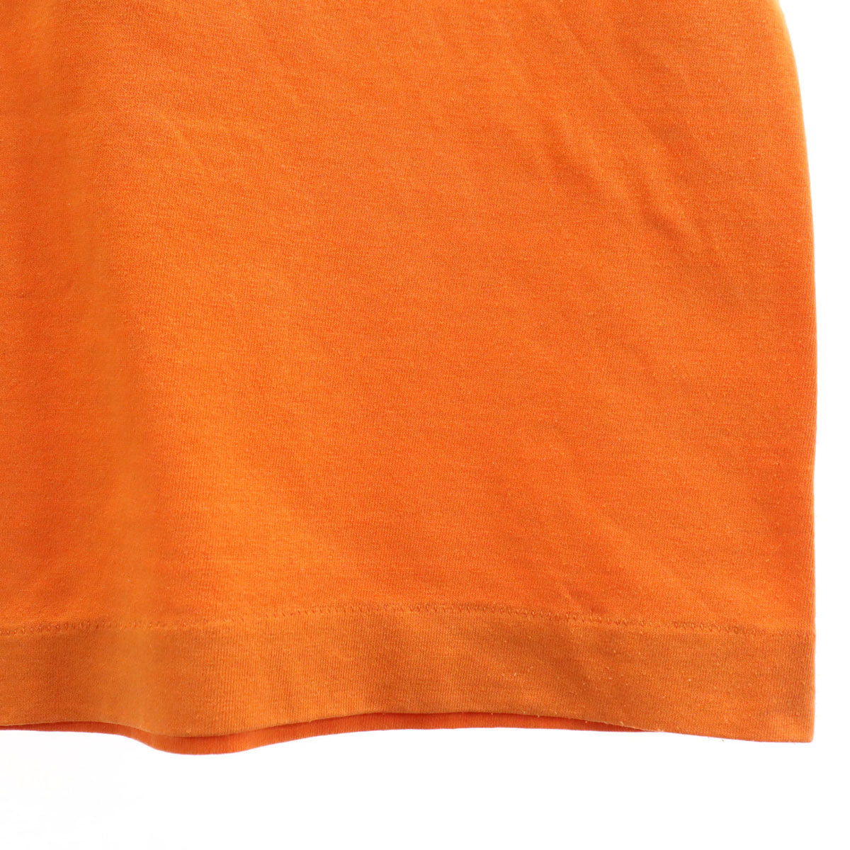 Champion チャンピオン 70s ヴィンテージ USA製 バータグ 半袖 Vネック フットボール Tシャツ L オレンジ シングルステッチ メンズ