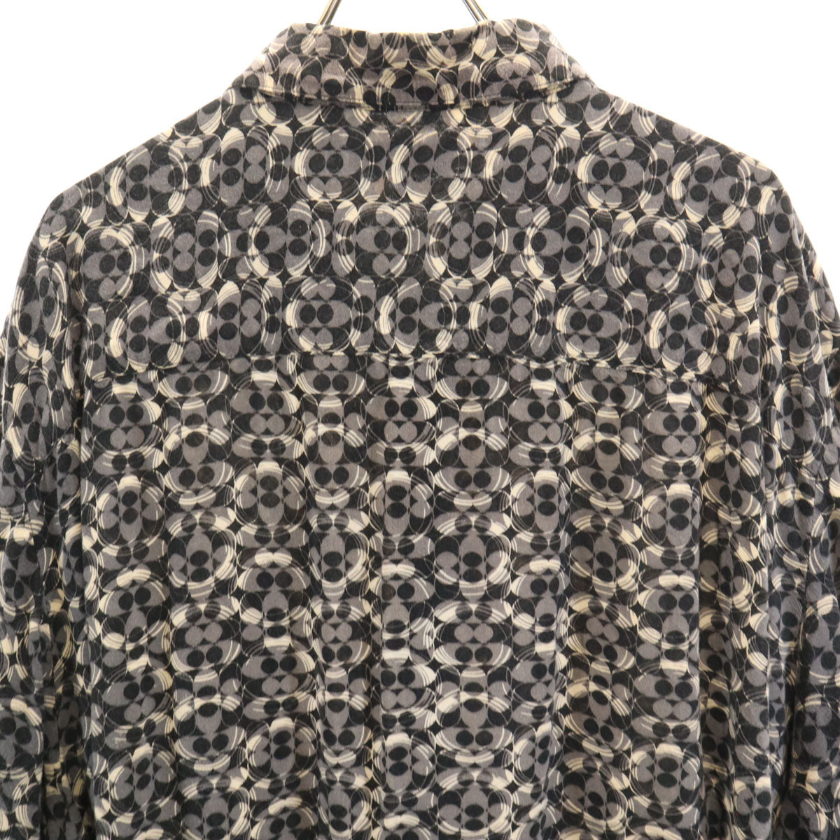 ピューリタン 90s オールド 総柄 半袖 シャツ 3XL グレー メンズ