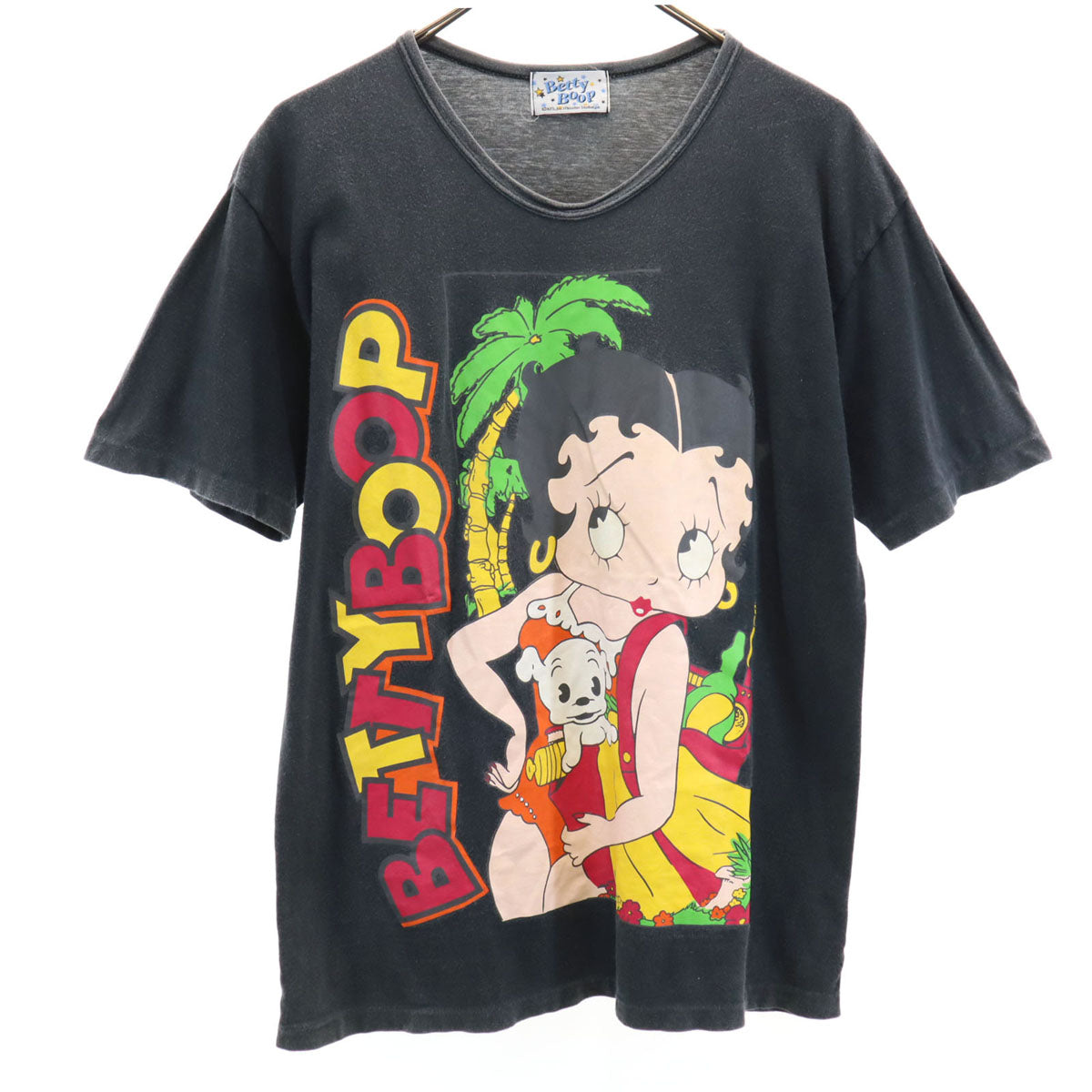 BETTY BOOP ベティブープ 90s 日本製 オールド 半袖 シングルステッチ Tシャツ ブラック メンズ