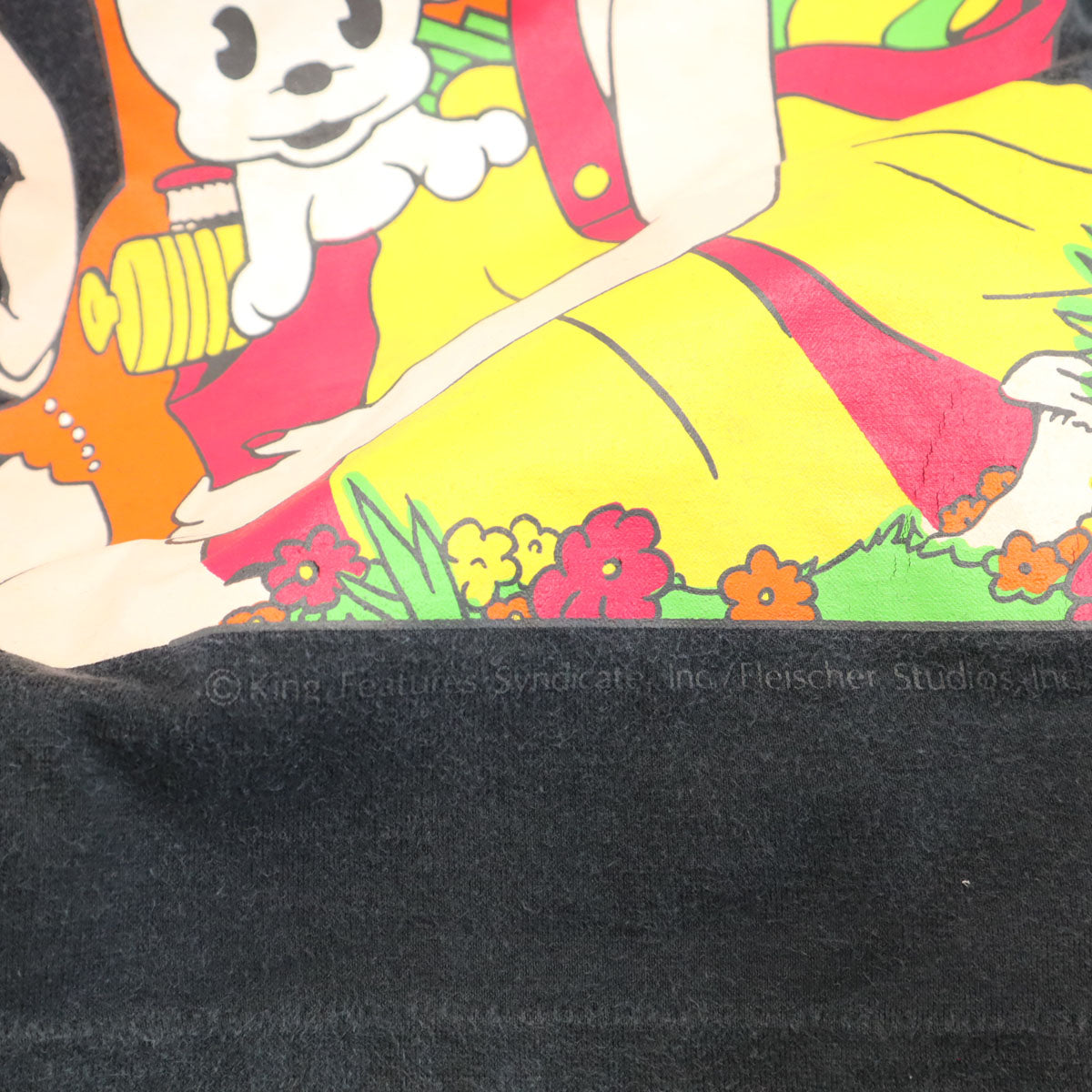 BETTY BOOP ベティブープ 90s 日本製 オールド 半袖 シングルステッチ Tシャツ ブラック メンズ