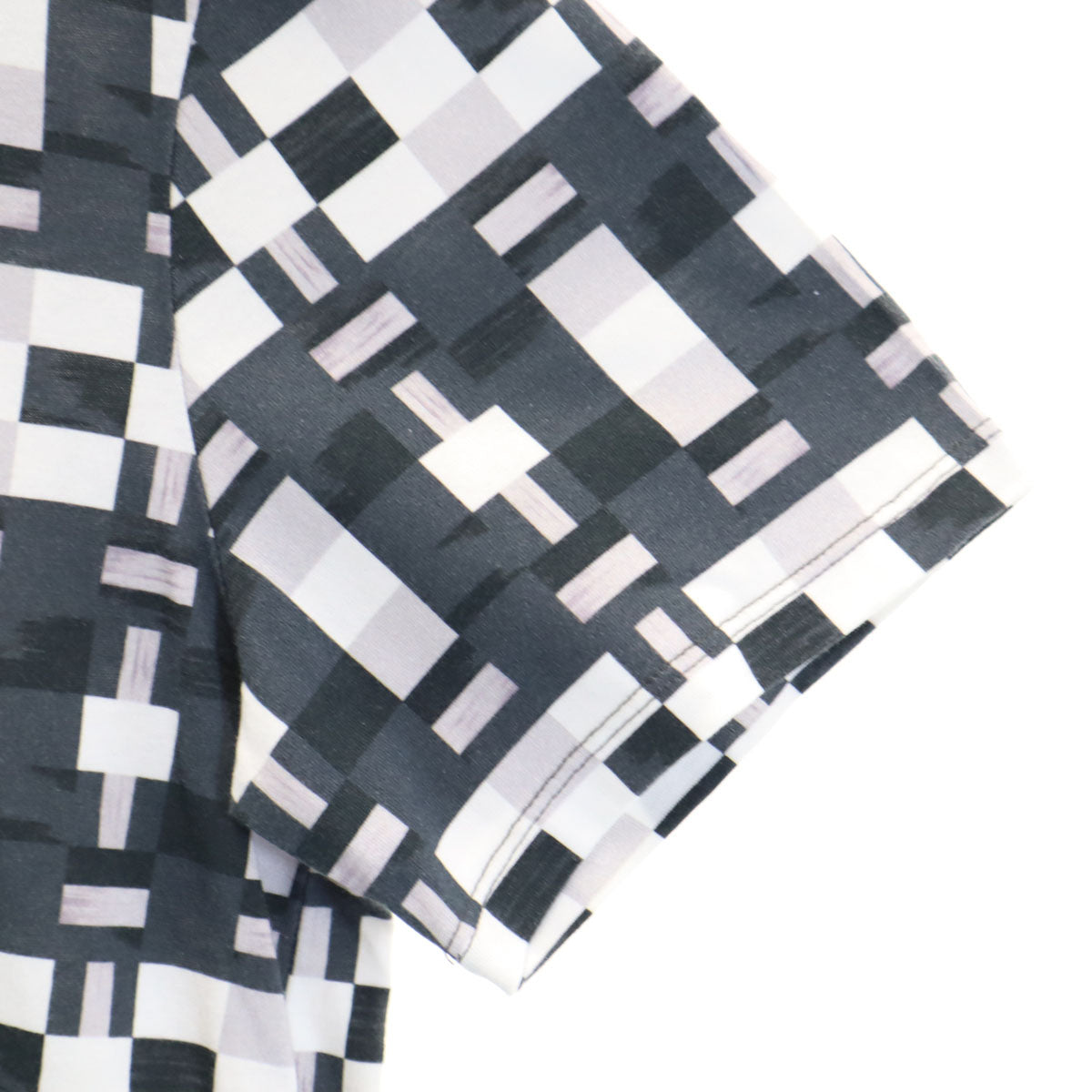 BALENCIAGA バレンシアガ ポルトガル製 幾何学柄 半袖 Tシャツ M ホワイト メンズ