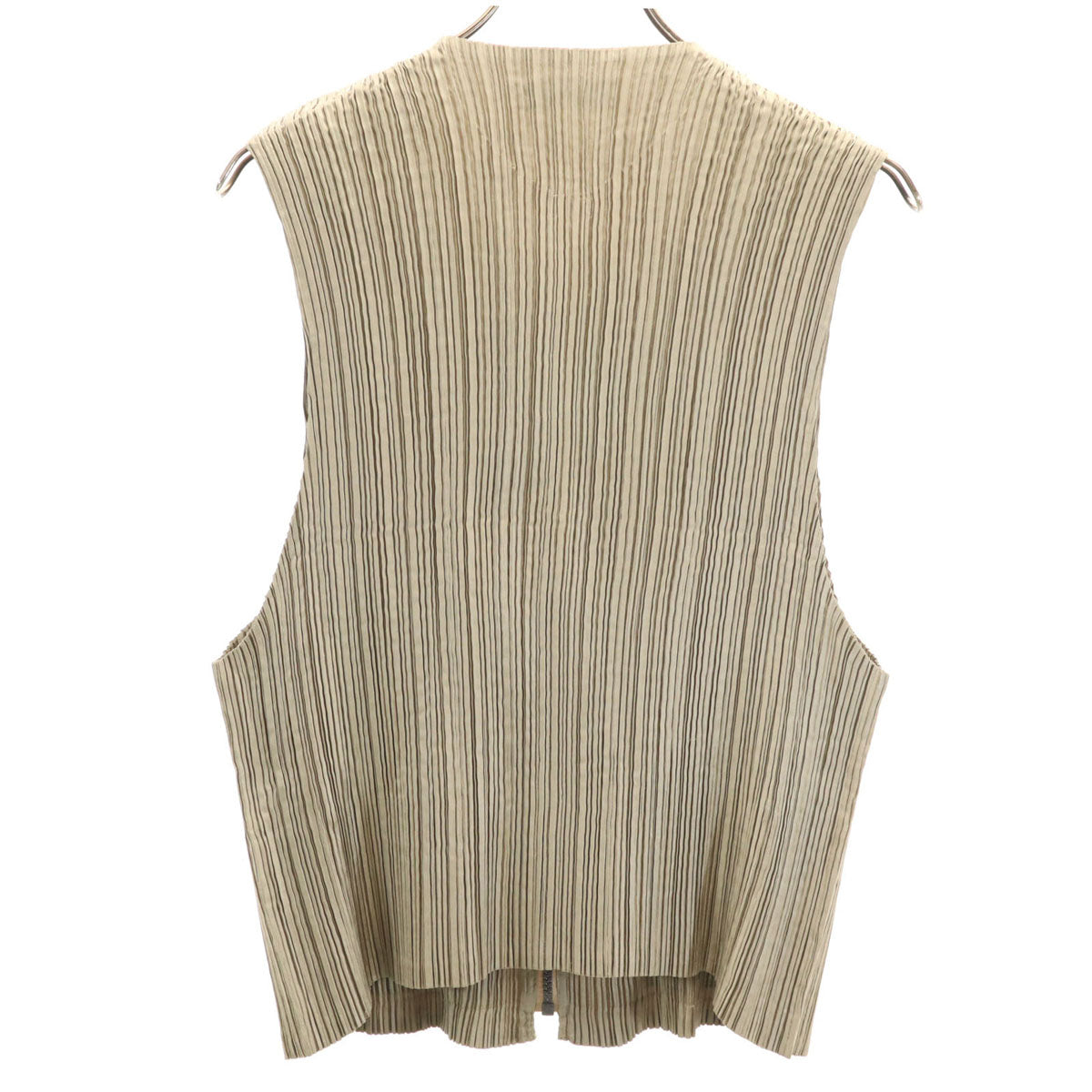 ISSEY MIYAKE MEN イッセイミヤケメン 90s 日本製 オールド プリーツ ベスト M ベージュ メンズ