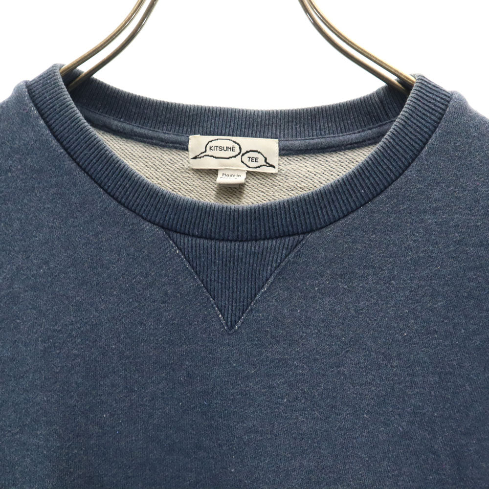 Kitsune' Tee キツネティー ポルトガル製 長袖 スウェット トレーナー M ネイビー メンズ