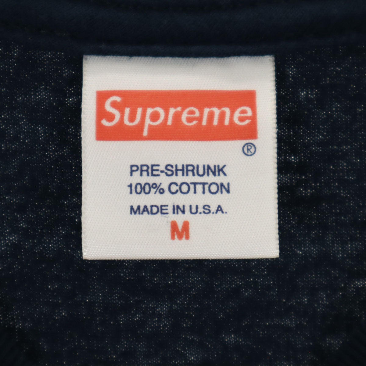 Supreme シュプリーム 12AW USA製 three six mafia 半袖 Tシャツ M ネイビー メンズ