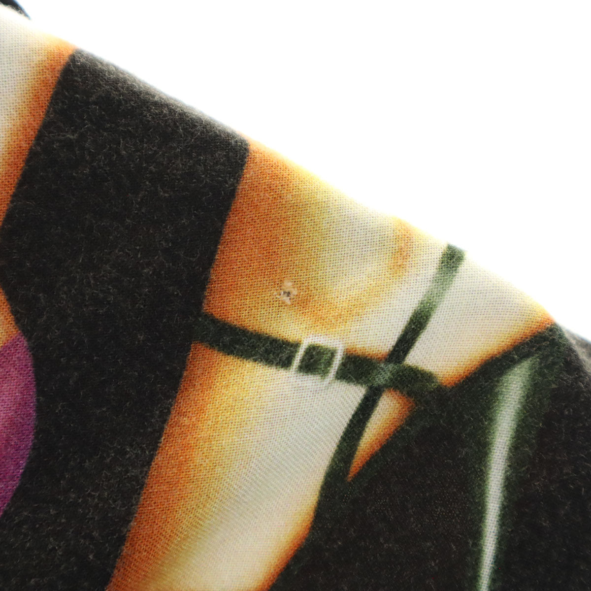 Supreme シュプリーム 15SS ヒール柄 半袖 オープンカラーシャツ L ブラック系 開襟 メンズ