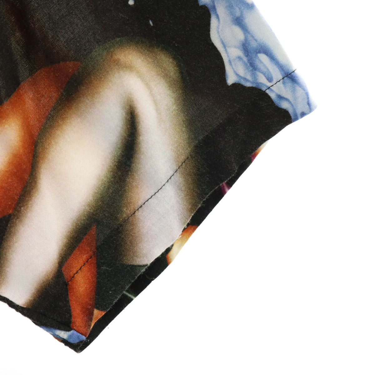 Supreme シュプリーム 15SS ヒール柄 半袖 オープンカラーシャツ L ブラック系 開襟 メンズ