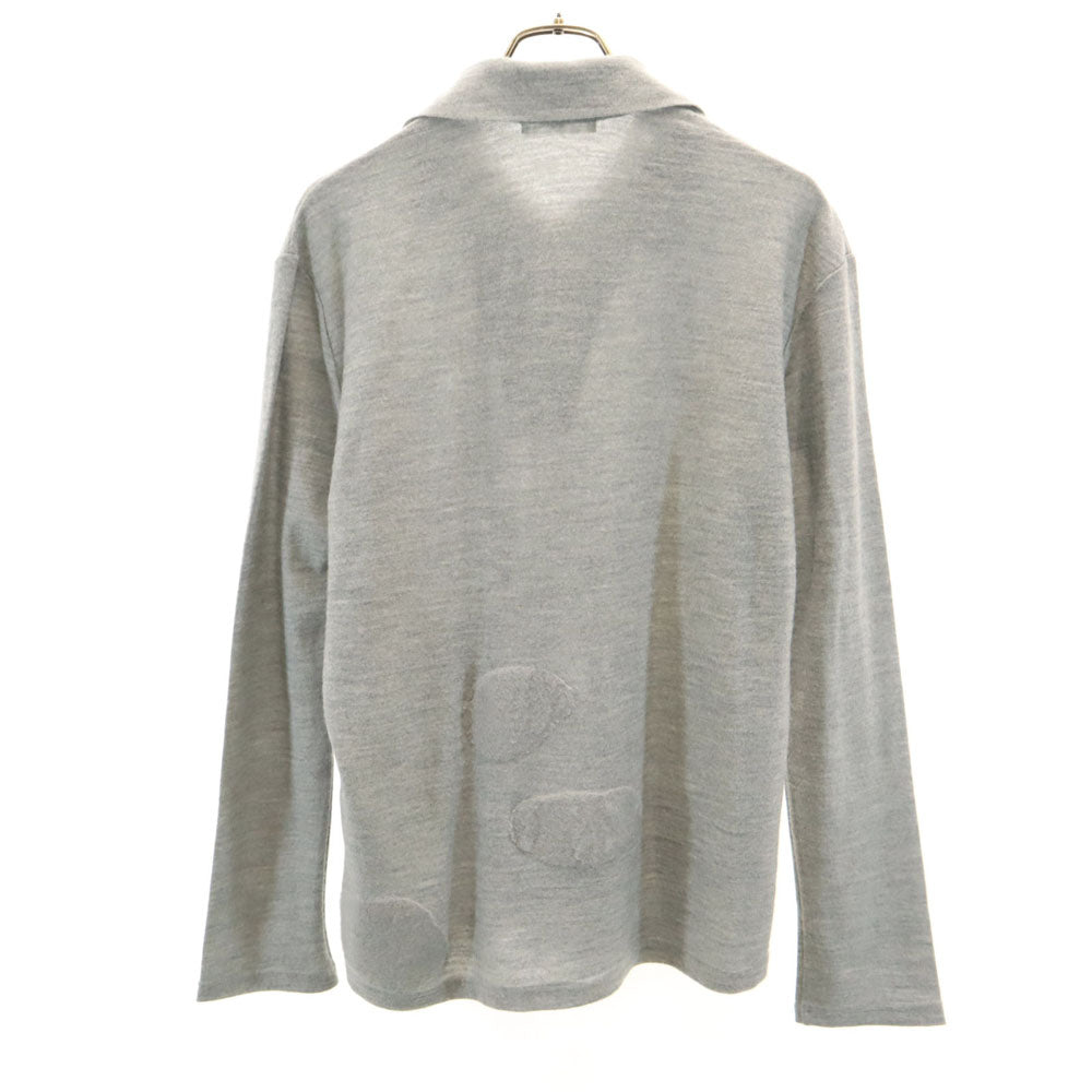 Y's ワイズ 日本製 長袖 ハーフジップ ニット 3 グレー ヨウジヤマモト カットソー メンズ