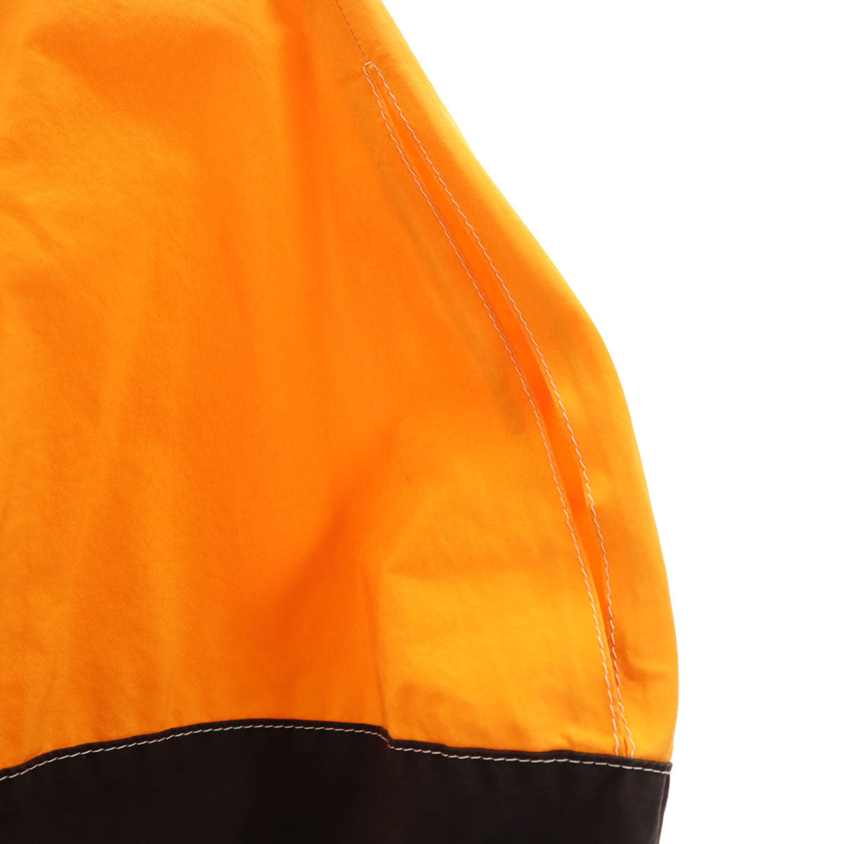 MARNI マルニ イタリア製 バイカラー バルーン ポンチョ 44 オレンジ レディース