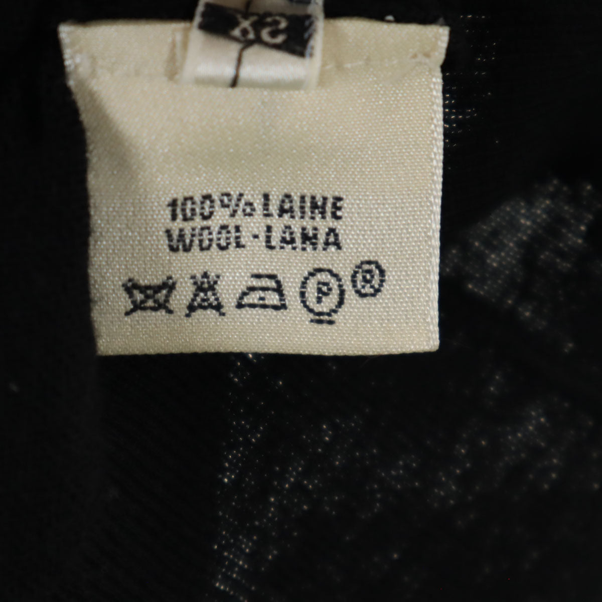 HERMES エルメス イタリア製 ノースリーブ ニット XS ブラック レディース