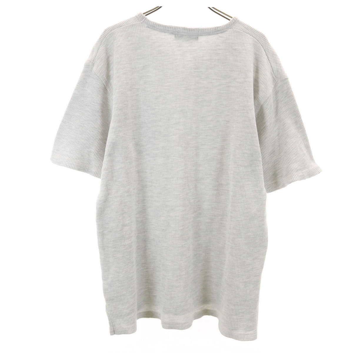 YVES SAINT LAURENT イヴサンローラン 半袖 Vネック ワッフル Tシャツ L グレー pour homme メンズ