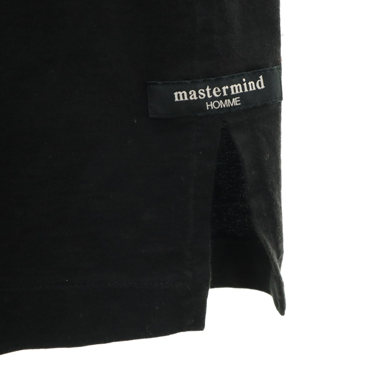 マスターマインドオム A GIRL'S エイガールズ 日本製 ボーダー柄 半袖 Tシャツ L 黒×赤 メンズ