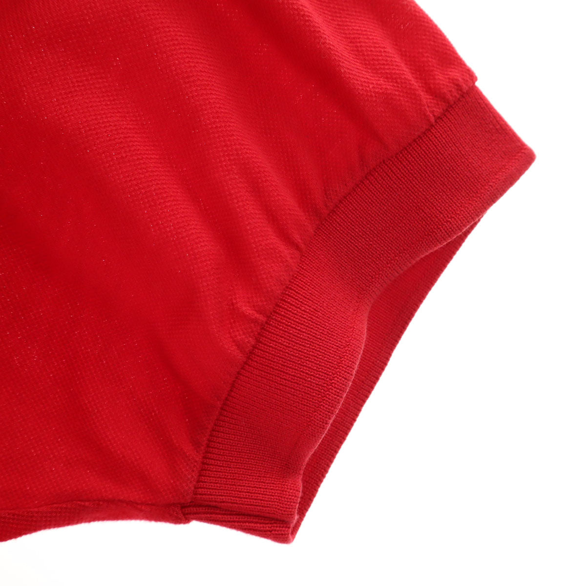 GUCCI グッチ 80s イタリア製 ヴィンテージ 半袖 ポロシャツ M 赤 鹿の子地 メンズ