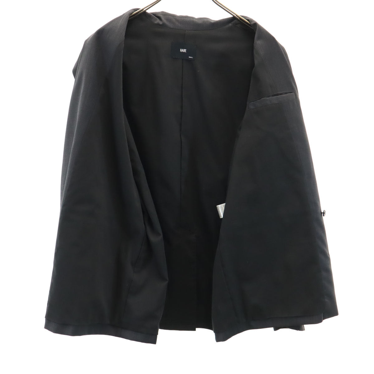 未使用 HARE ハレ ウールブレンド テーラードジャケット S グレー ダブル タグ付き メンズ
