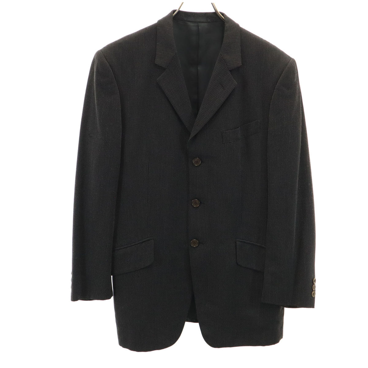 Paul Smith ポールスミス 日本製 ウールブレンド テーラードジャケット M ブラック系 メンズ