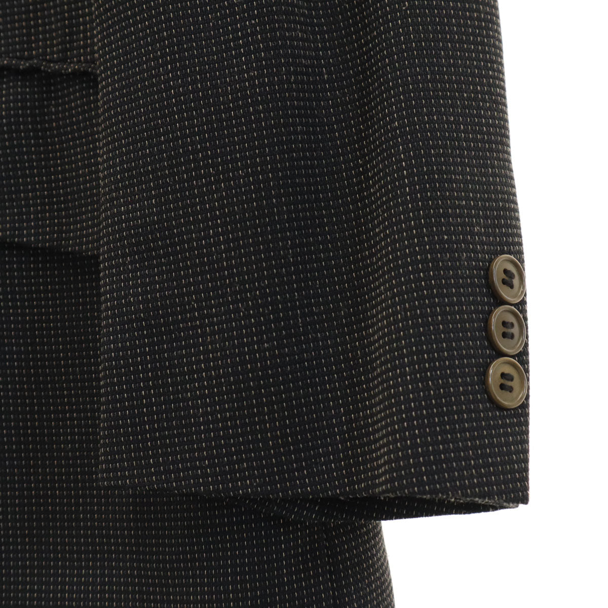 Paul Smith ポールスミス 日本製 ウールブレンド テーラードジャケット M ブラック系 メンズ