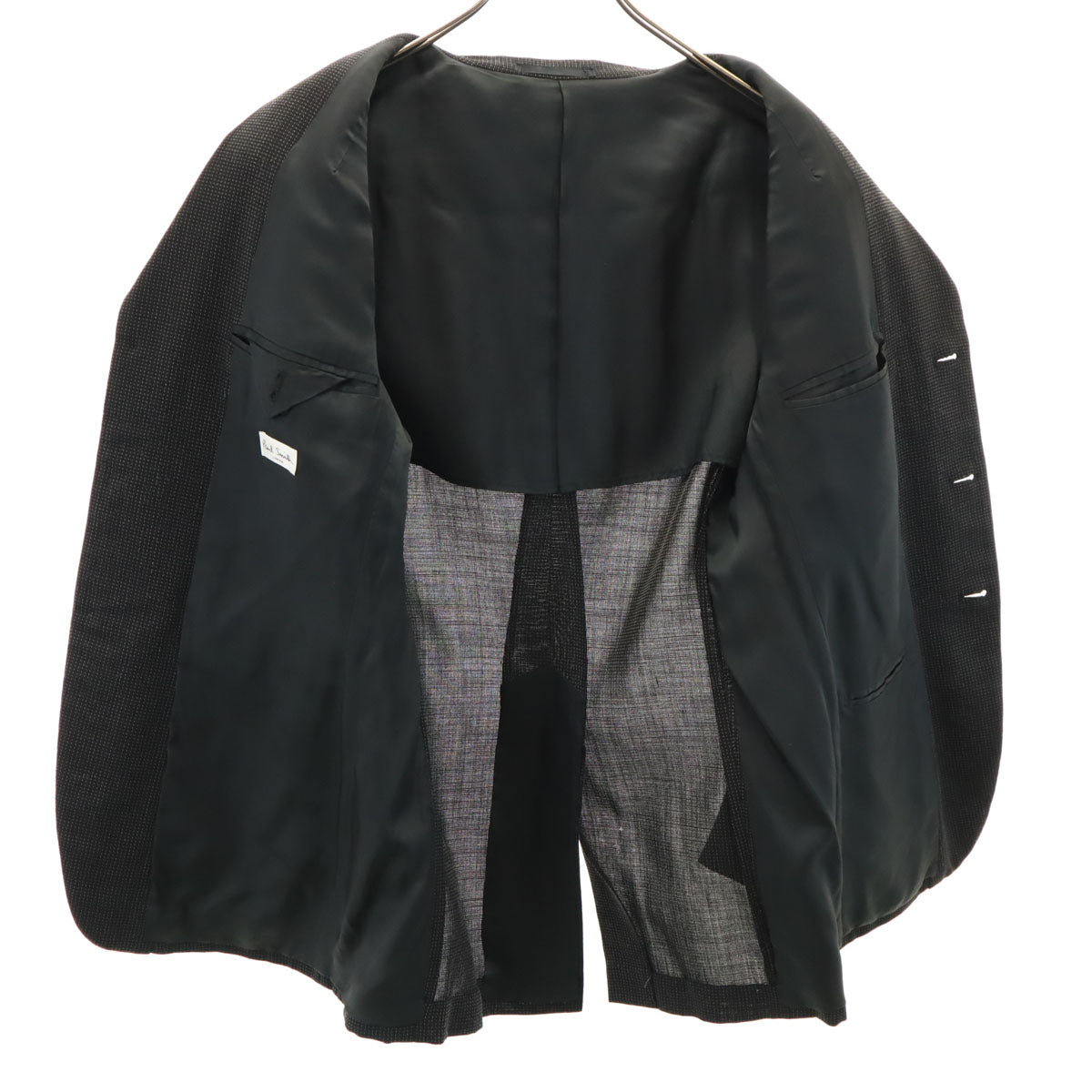 Paul Smith ポールスミス 日本製 ウールブレンド テーラードジャケット M ブラック系 メンズ