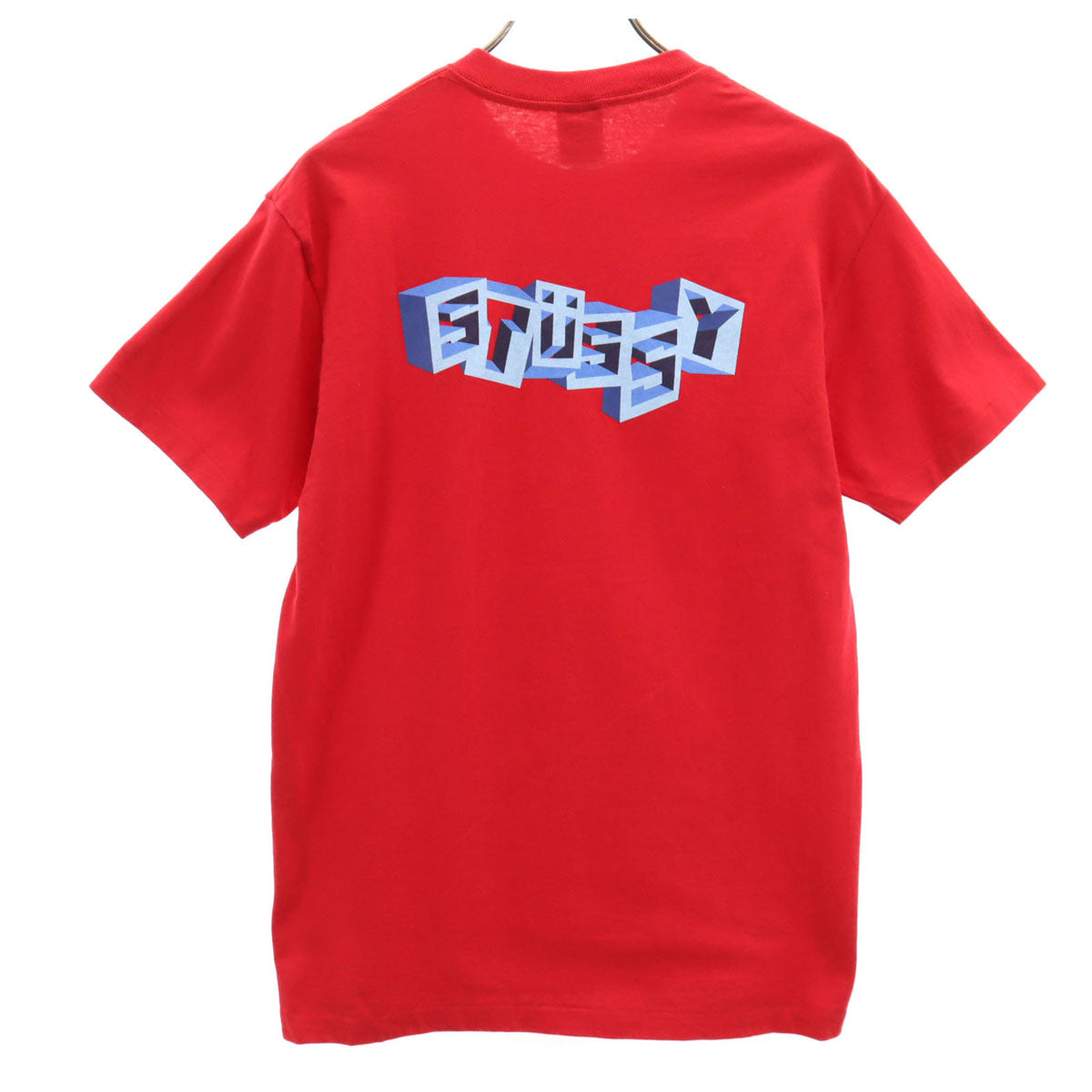 STUSSY ステューシー 90s USA製 オールド 紺タグ 半袖 シングルステッチ Tシャツ M レッド メンズ