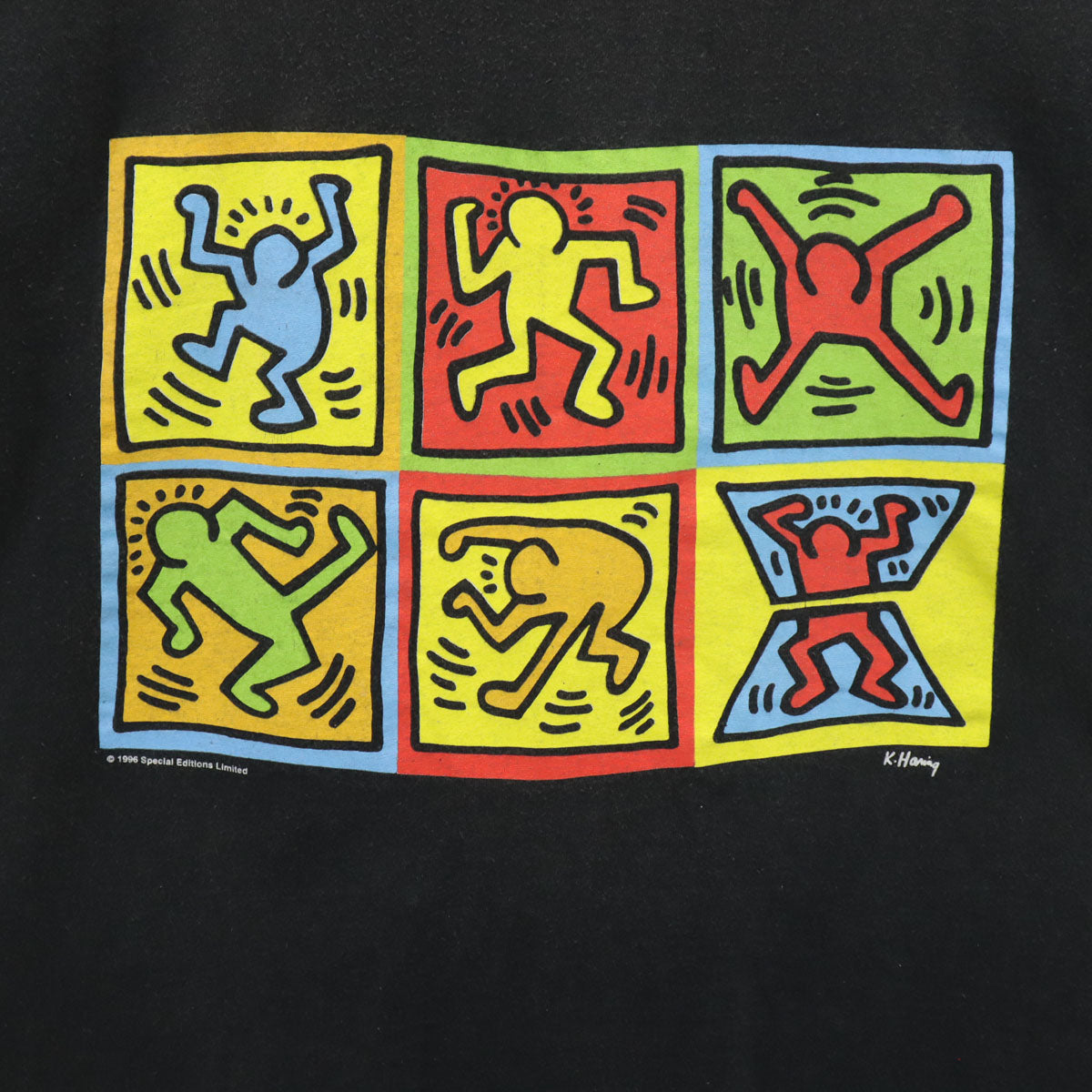 anvil アンヴィル 90s オールド キースヘリング 半袖 Tシャツ L ブラック Keith Haring メンズ