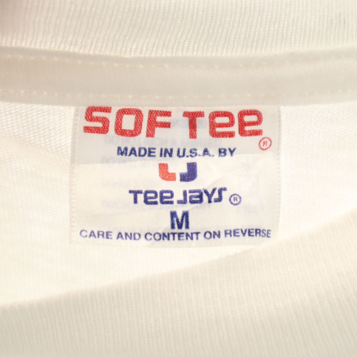 ソフティー 90s USA製 オールド ベースボール 半袖 Tシャツ M ホワイト 野球 シングルステッチ メンズ