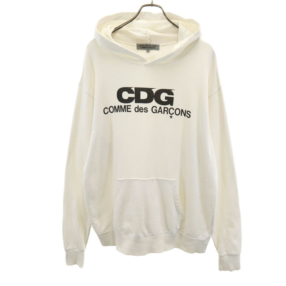 グッドデザインショップ コムデギャルソン 長袖 スウェットパーカー XL ホワイト GOOD DESIGN SHOP COMME des GARCONS メンズ