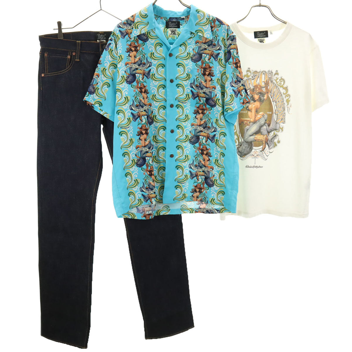 BIG JOHN ビッグジョン 未使用 70周年記念200枚限定 半袖 スペシャルボックス Tシャツ L ホワイト 3点セット 箱付き メンズ