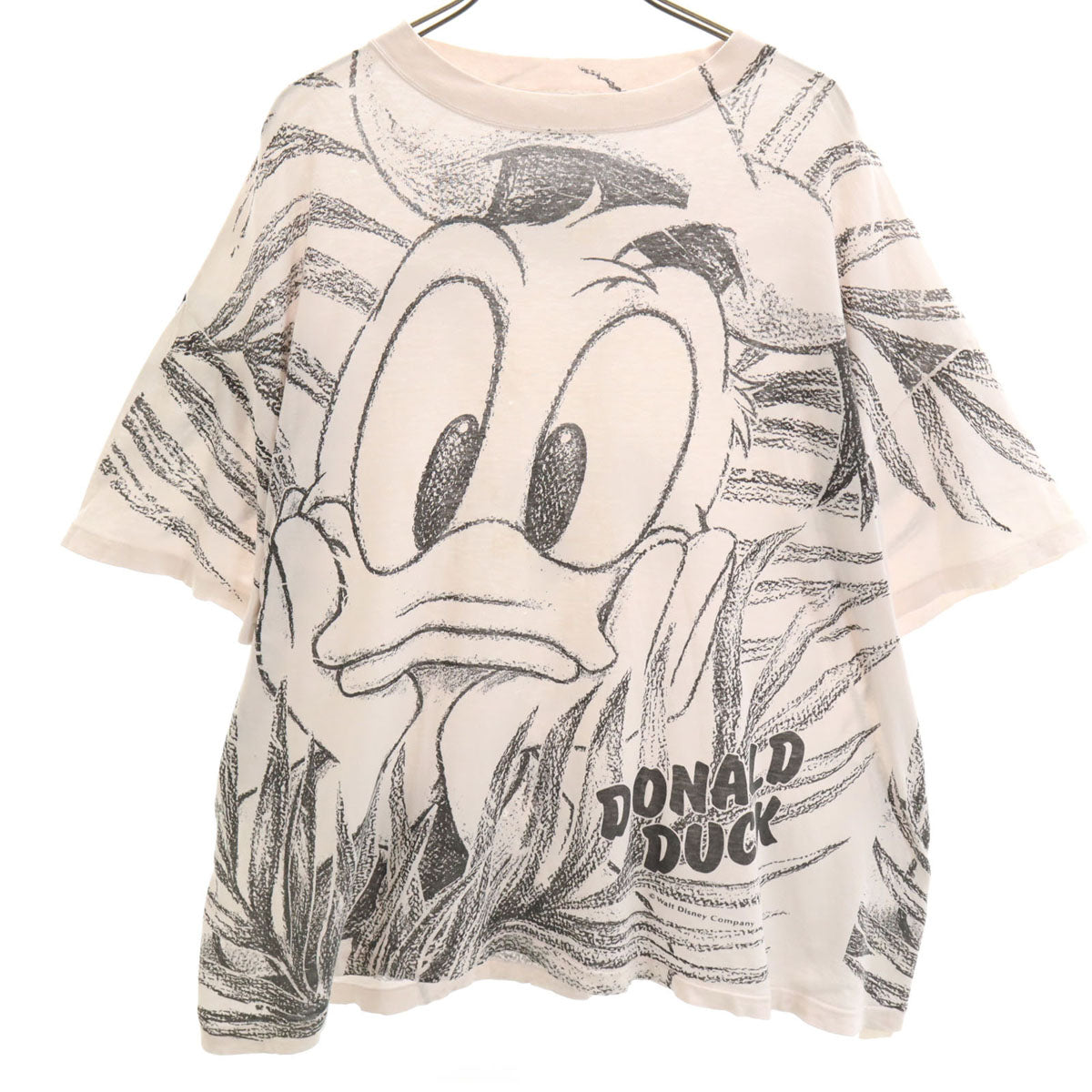 Mickey Family ミッキーファミリー 90s オールド ドナルドダック 半袖 Tシャツ ホワイト メンズ