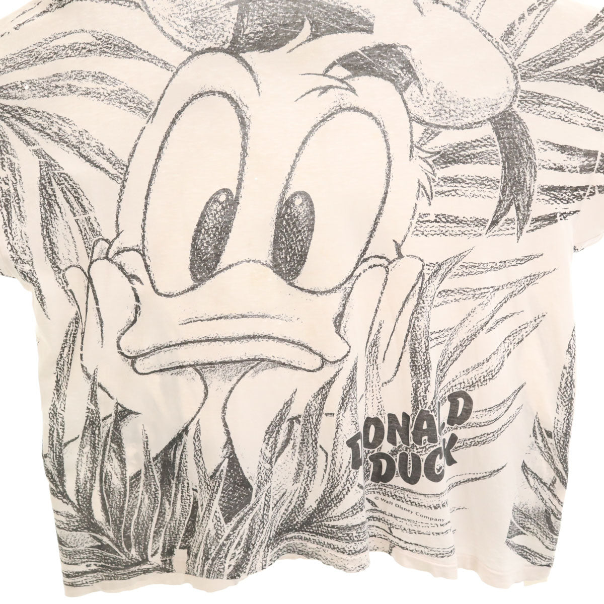 Mickey Family ミッキーファミリー 90s オールド ドナルドダック 半袖 Tシャツ ホワイト メンズ