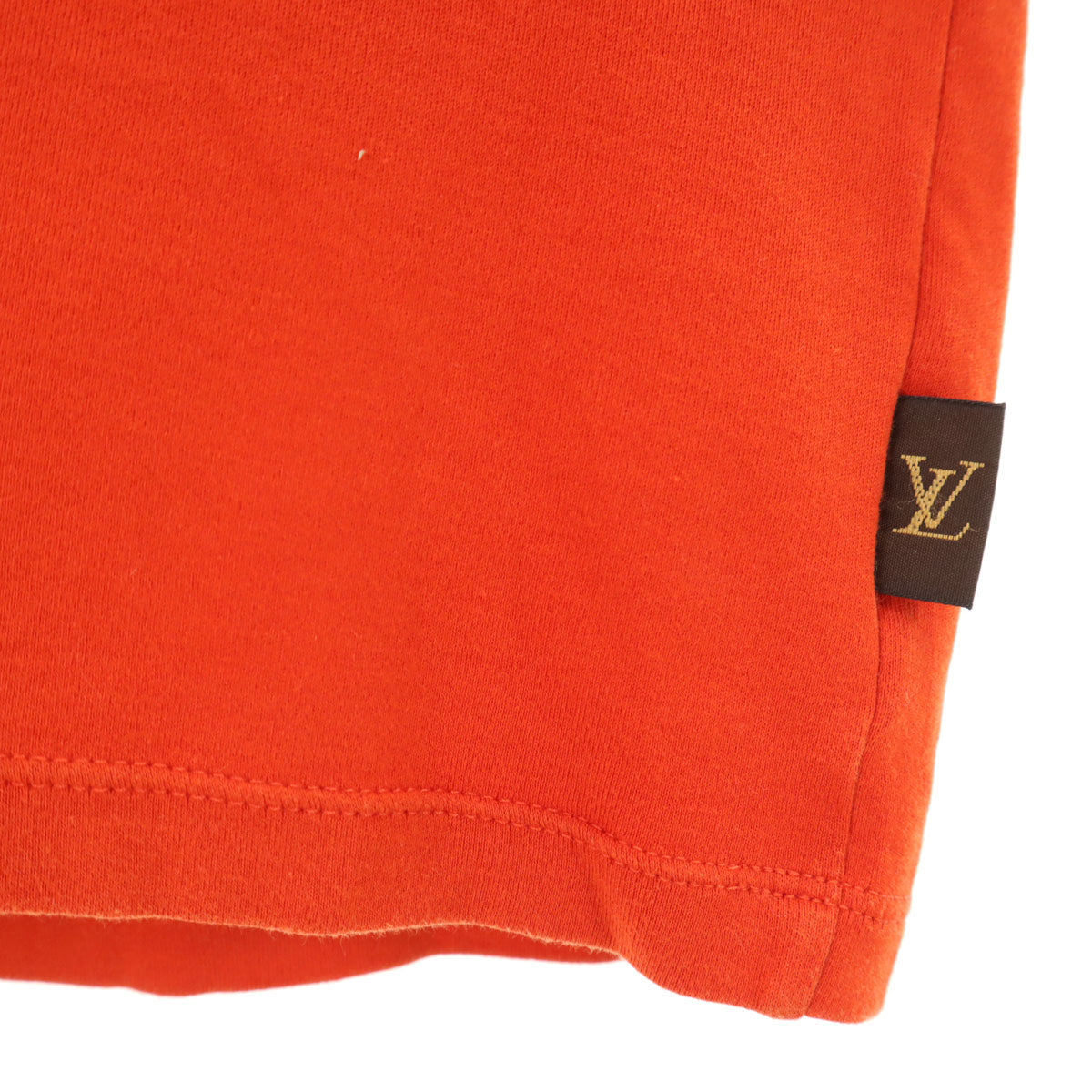 LOUIS VUITTON ルイヴィトン イタリア製 半袖 Tシャツ M オレンジ メンズ