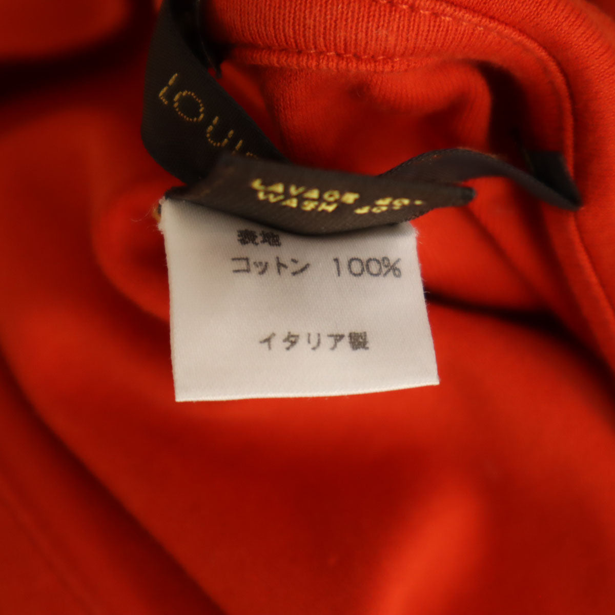 LOUIS VUITTON ルイヴィトン イタリア製 半袖 Tシャツ M オレンジ メンズ