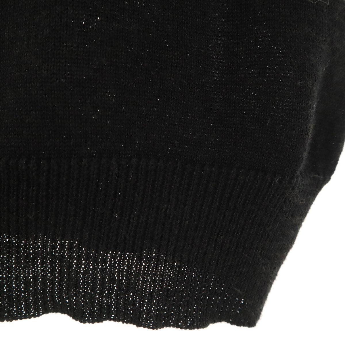 GUCCI グッチ イタリア製 半袖 ニット L ブラック レディース